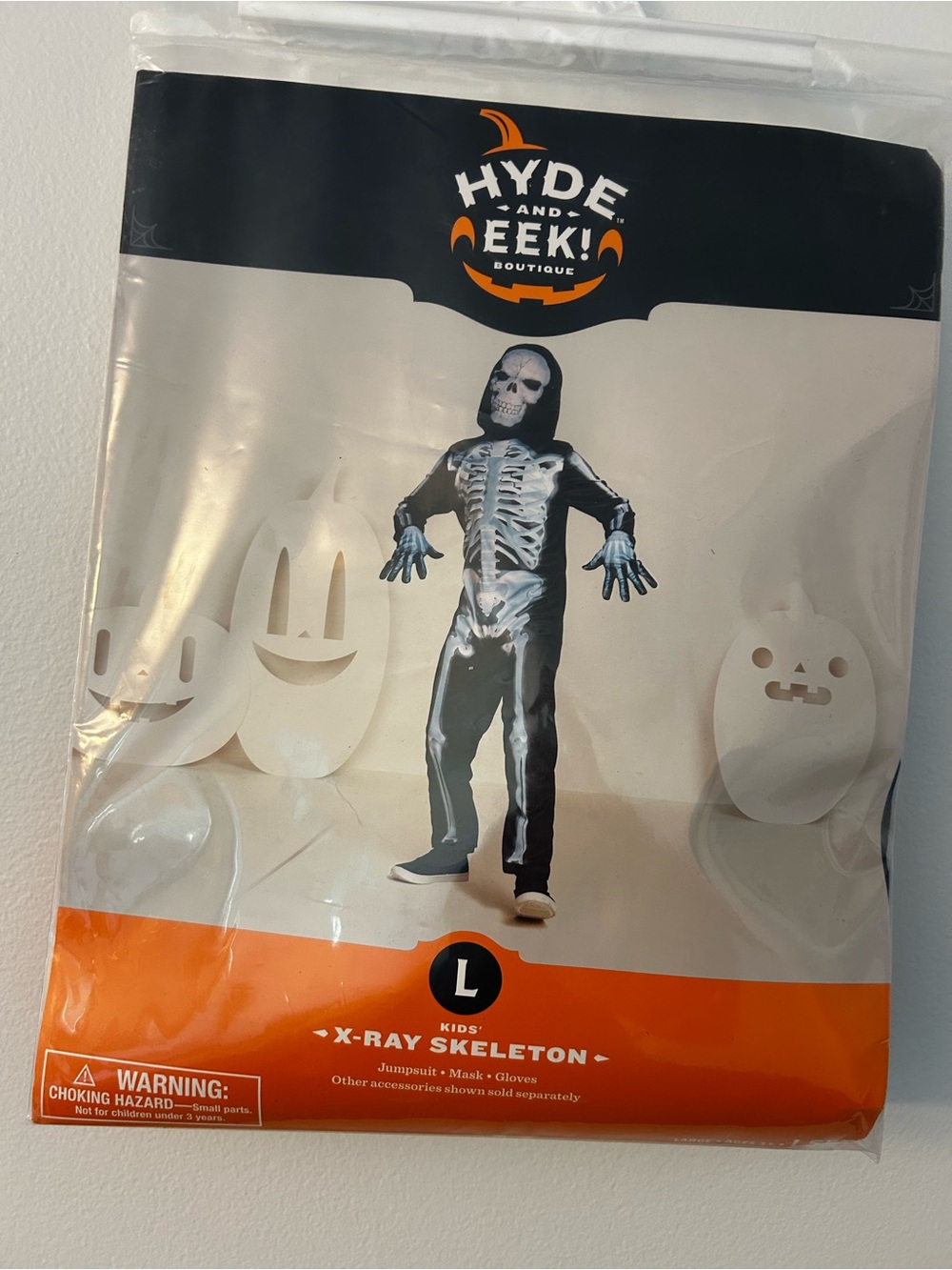 Target Black and White Skeleton Jumpsuit Costume by Hyde & Eek!